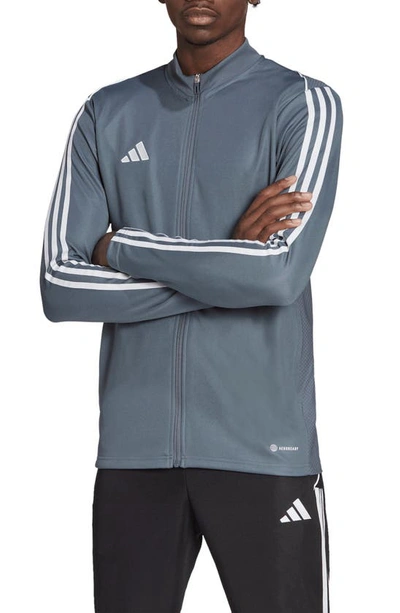 Shop Adidas Originals Tiro 23 Recycled Polyester League Soccer Jacket In Team Onix