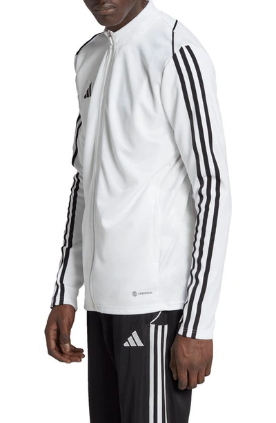 Shop Adidas Originals Tiro 23 Recycled Polyester League Soccer Jacket In White