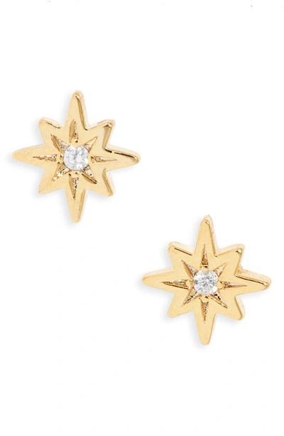 Shop Estella Bartlett North Star Stud Earrings In Gold