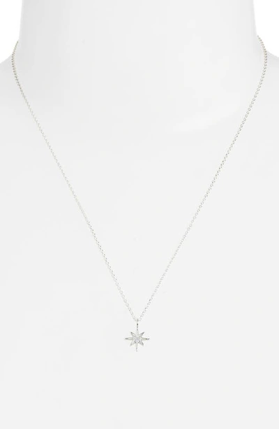 Shop Estella Bartlett North Star Pendant Necklace In Silver