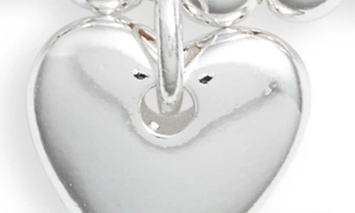 Shop Estella Bartlett Sienna Cushion Heart Charm Bracelet In Silver