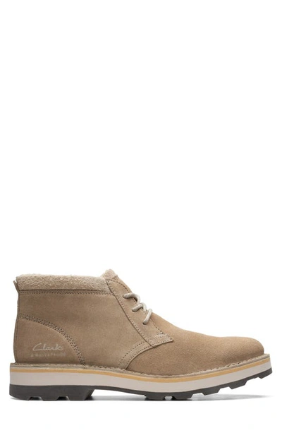 Shop Clarks Corston Db Waterproof Chukka Boot In Sand W Lined
