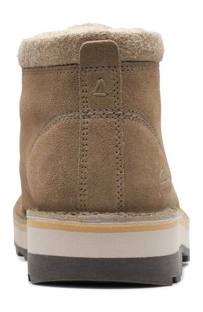 Clarks Corston Db Waterproof Chukka Boot In Sand W Lined