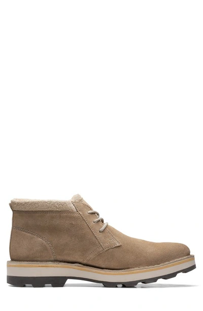 Shop Clarks Corston Db Waterproof Chukka Boot In Sand W Lined