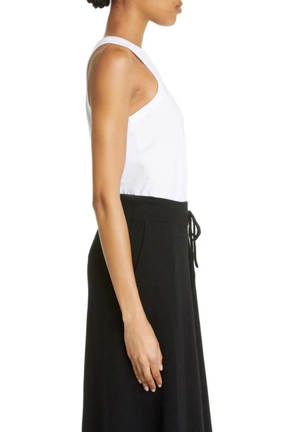 Loulou Studio Mahina Supima Cotton-jersey Tank In White