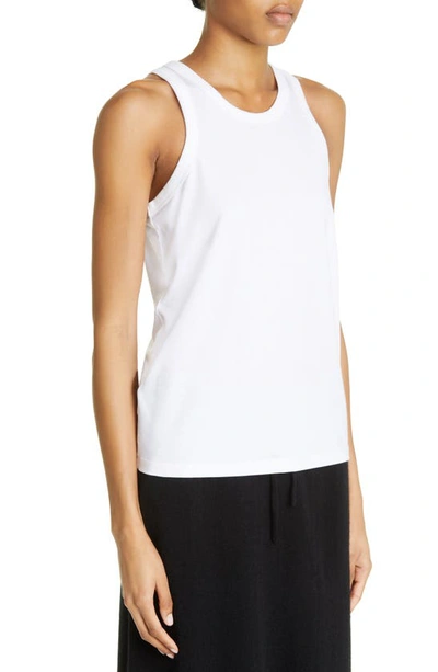 Loulou Studio Mahina Supima Cotton-jersey Tank In White