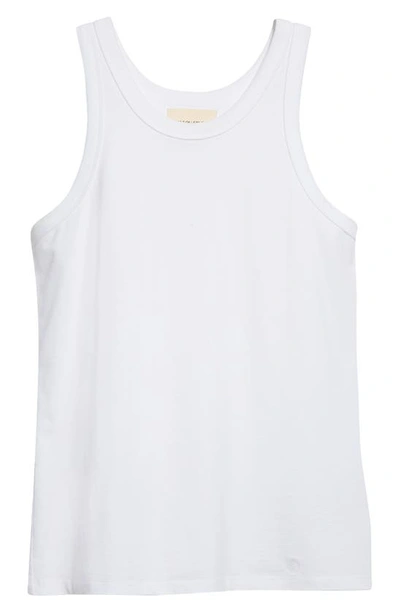 Loulou Studio Mahina Supima Cotton-jersey Tank In White