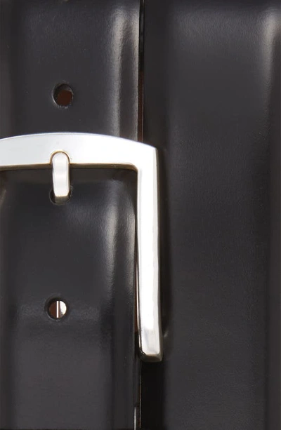 Allen Edmonds 'midland Ave' Leather Belt In Black