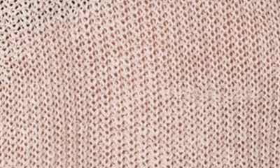 Edikted Emmie One-shoulder Sheer Sweater In Beige