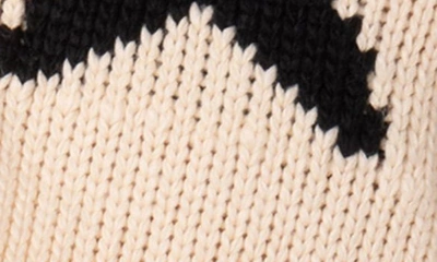 Edikted Mega Star Crop Sweater In Cream