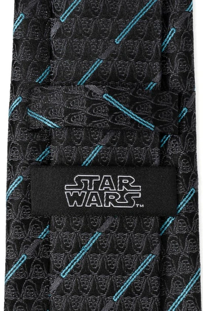 Shop Cufflinks, Inc . Star Wars™ Obi-wan Kenobi Lightsaber & Darth Vader Silk Tie In Black