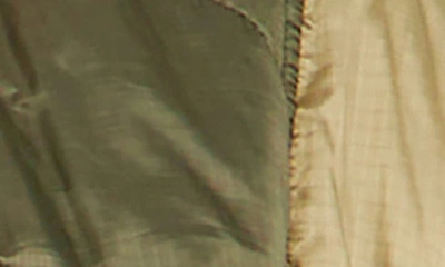 English Factory Oversize Quilted Ripstop Jacket In Olive