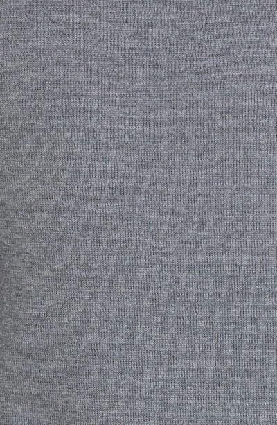 Thom Browne Four Bar Stripe Merino Wool V-neck Cardigan In Medium Grey