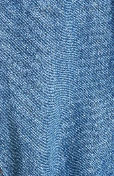 Ulla Johnson Odette Blouson Sleeve Denim Jacket In Danube Medium Indigo Wash