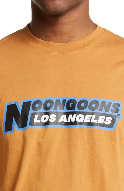 Shop Noon Goons Mechanic Cotton Graphic Tee In Caramel Brown