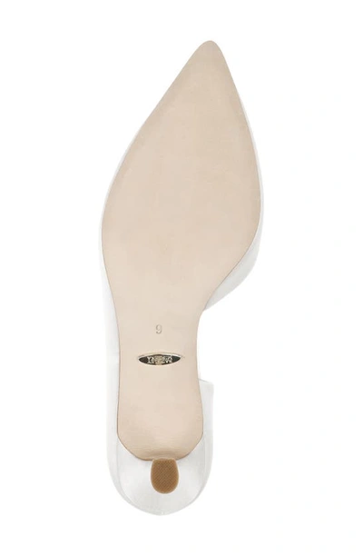 Badgley Mischka Fabia Embellished Pointed Toe Pump In Soft White