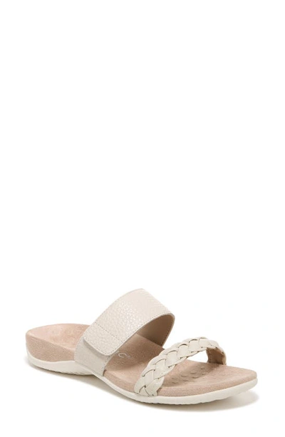 Shop Vionic Jeanne Slide Sandal In Cream