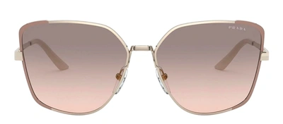 Shop Prada Pr 60xs 08e03c Butterfly Sunglasses In Pink