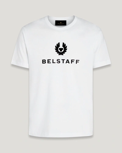 Shop Belstaff Signature T-shirt Für Herren Cotton Jersey In White