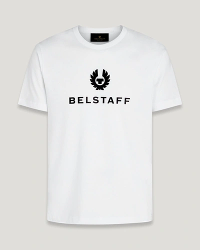 Belstaff Men T-shirt Girocollo In White