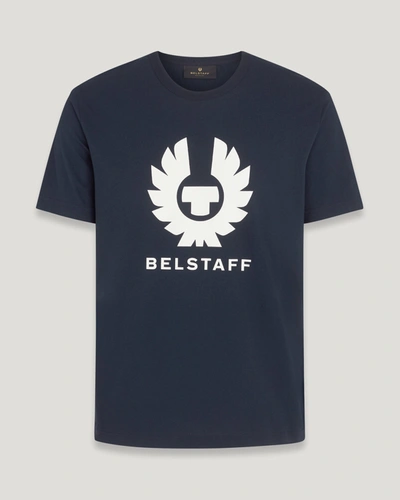 Shop Belstaff Phoenix T-shirt Für Herren Cotton Jersey In Dark Ink