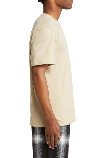 Shop Saturdays Surf Nyc Speckled Cotton Blend T-shirt In Classic Khaki