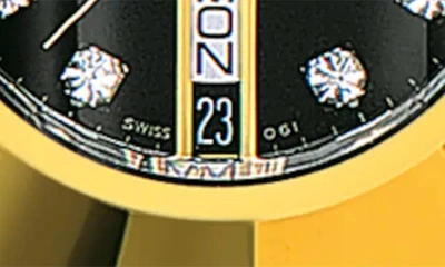 Rado Watch, Men's Swiss Automatic Original Gold-pvd Stainless Steel Bracelet 35mm R12413613 In Black
