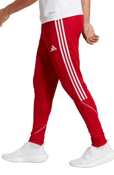 Adidas Originals Tiro 23 Performance Recycled Polyester Soccer Pants In Red white ModeSens