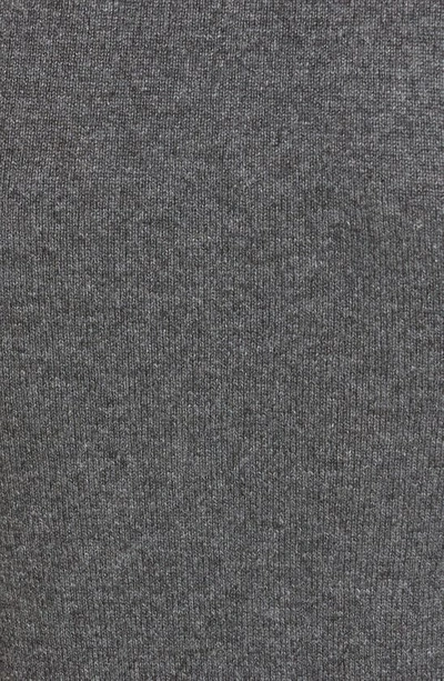 Thom Browne Signature 4-bar Stripe Short-sleeve Cashmere Top In Medium Grey