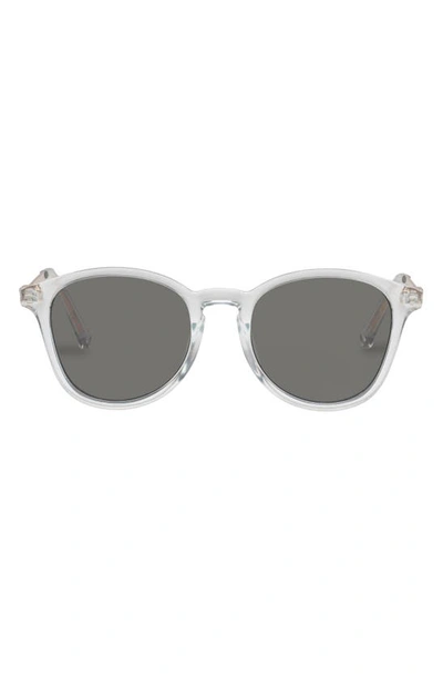 Shop Le Specs Contraband 54mm Round Sunglasses In Blue / Khaki Mono