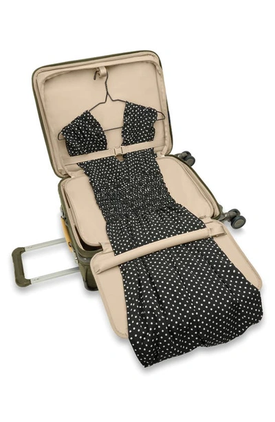 Briggs & Riley Baseline Global Spinner Carry-on In Olive