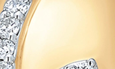 Shop Sara Weinstock Lierre Diamond Hoop Earrings In Yellow Gold