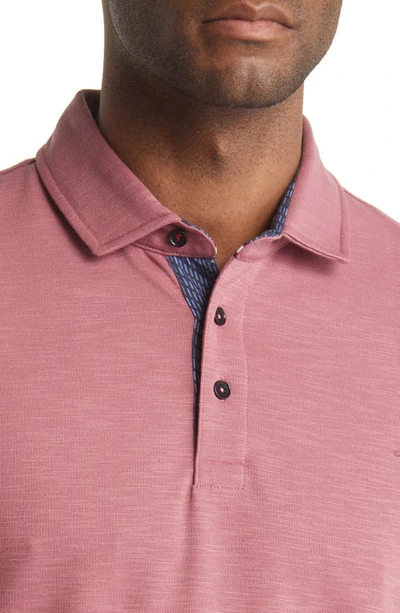 Shop Ted Baker Monlaco Regular Fit Polo In Mid Pink