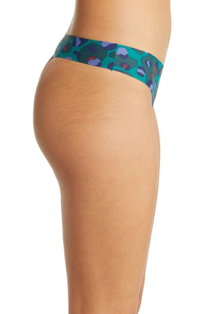 Shop Honeydew Intimates Skinz Hipster Thong In Emerald Leopard