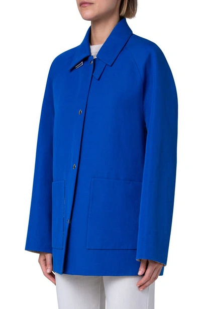 Shop Akris Marlowe 4-in-1 Reversible Jacket With Vest In 731 Enzian-greige