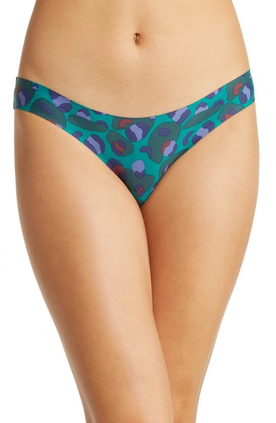 Shop Honeydew Intimates Skinz Hipster Briefs In Emerald Leopard