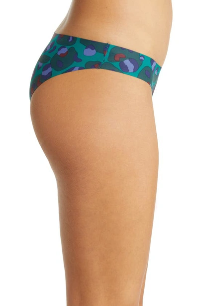 Shop Honeydew Intimates Skinz Hipster Briefs In Emerald Leopard