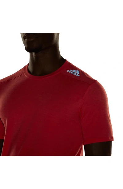 Shop Adidas Originals Designed For Training Performance T-shirt In Bright Red