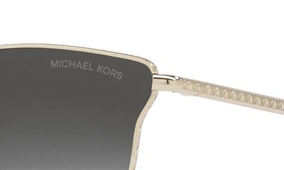 Shop Michael Kors Salt Lake City 62mm Oversize Cat Eye Sunglasses In Dark Grey