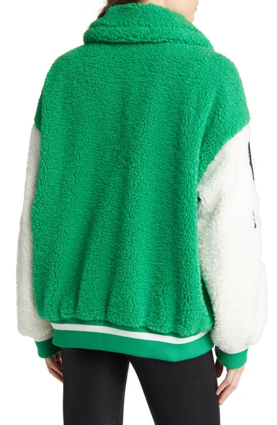 Azalea Wang Patch Bomber Jacket In Green