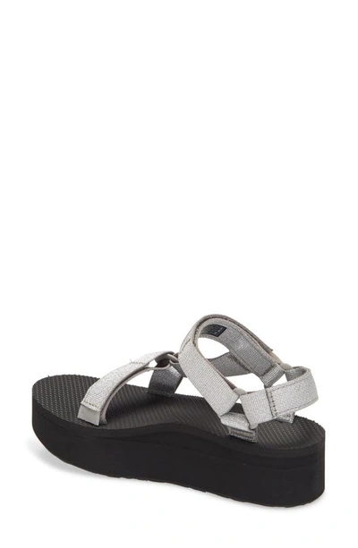 Shop Teva 'universal' Flatform Sandal In Metallic Silver