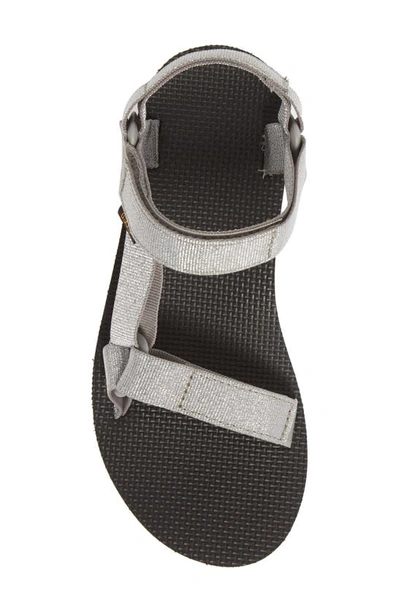 Shop Teva 'universal' Flatform Sandal In Metallic Silver
