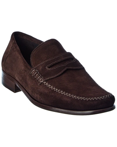 Shop M By Bruno Magli Rho Suede Loafer In Brown