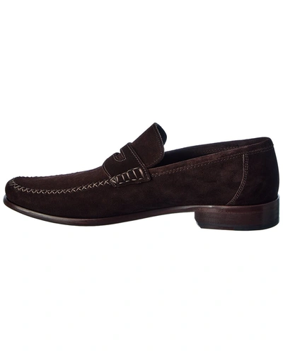 Shop M By Bruno Magli Rho Suede Loafer In Brown