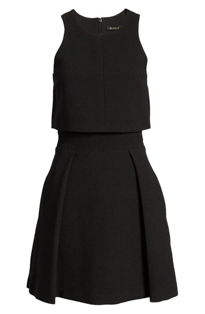 Shop Black Halo Sanibel Two-piece Minidress In Black