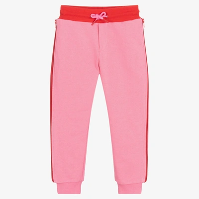 Shop Marc Jacobs Girls Pink Cotton Joggers