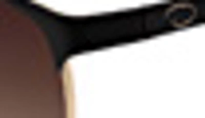 Oscar De La Renta 56mm Double Clubmaster Sunglasses In Shiny Gold W/matte Black