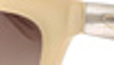 Oscar De La Renta 55mm Glam Cat Eye Sunglasses In Cream/brown Gradient