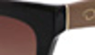 Oscar De La Renta 55mm Glam Cat Eye Sunglasses In Black/smokey Brown Gradient