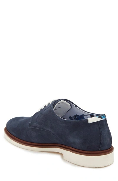 Shop Paisley & Gray Paisley And Gray Casual Plain Toe Derby In Navy Suede